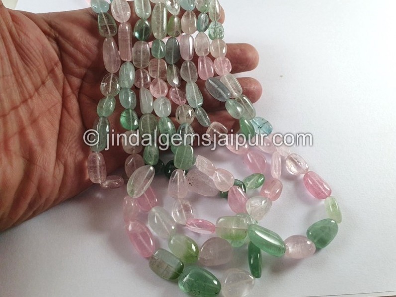 Afghan Tourmaline Smooth Nuggets Beads