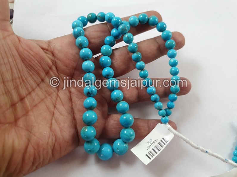 Turquoise Smooth Round Ball Beads