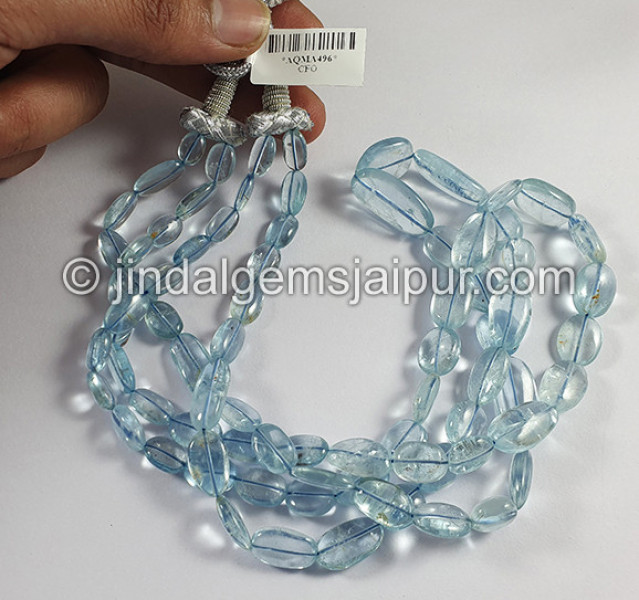 Aquamarine Smooth Nuggets Shape Beads
