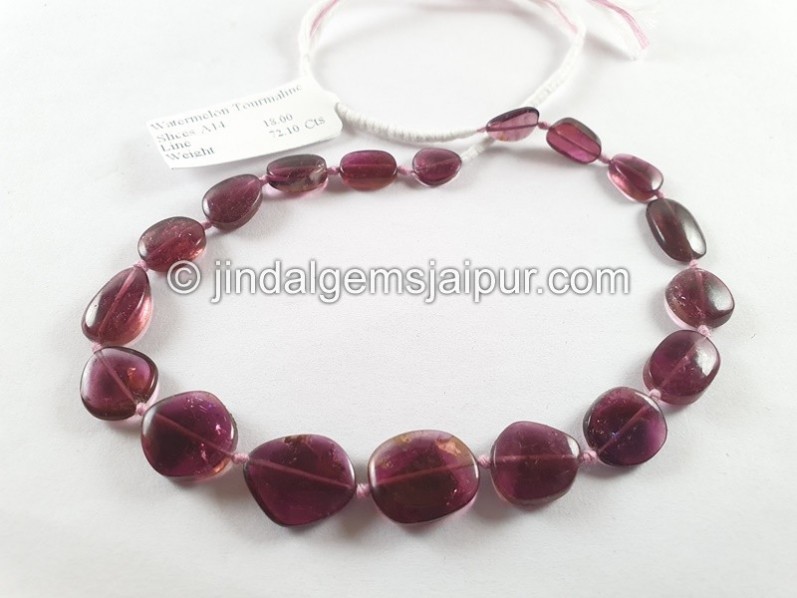 Watermelon Tourmaline Smooth Slices