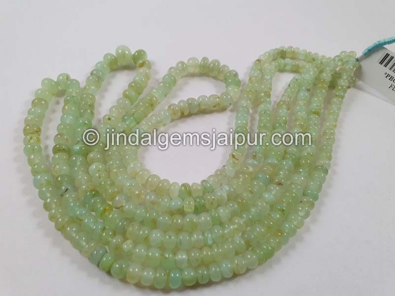 Natural Peruvian Canary Opal Smooth Roundelle Beads