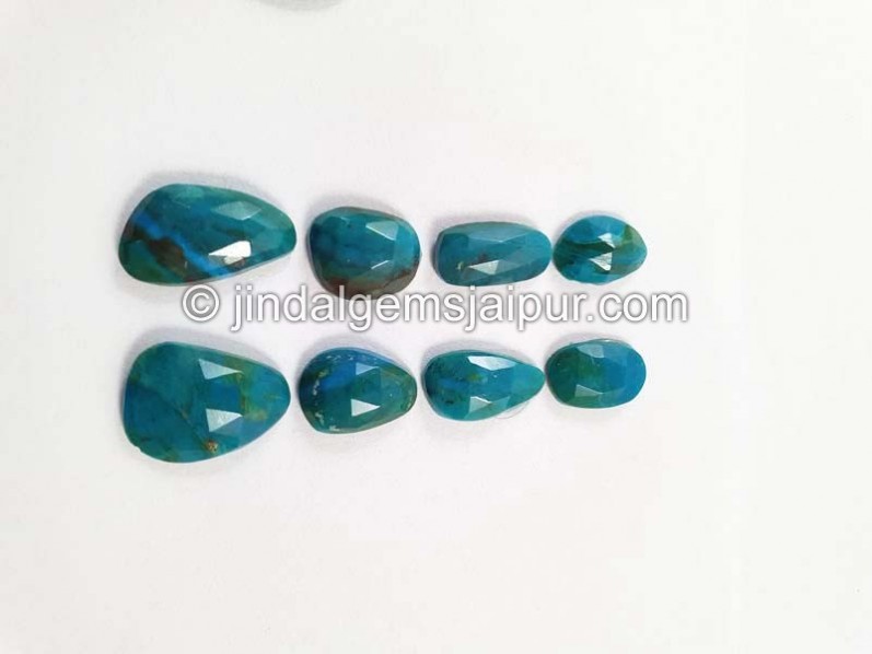 Blue Opalina Rose Cut Slices