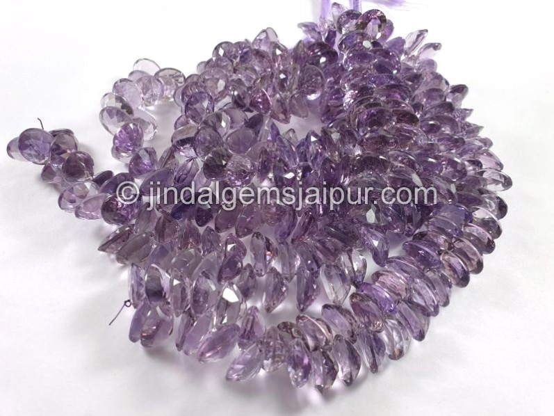 Amethyst Cut Oval Shape Big Beads