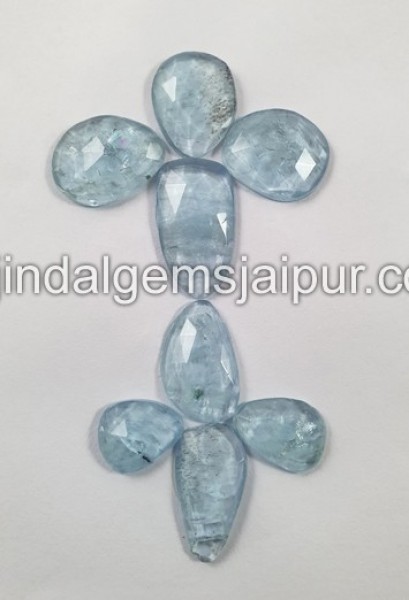 Aquamarine Rose Cut Slices