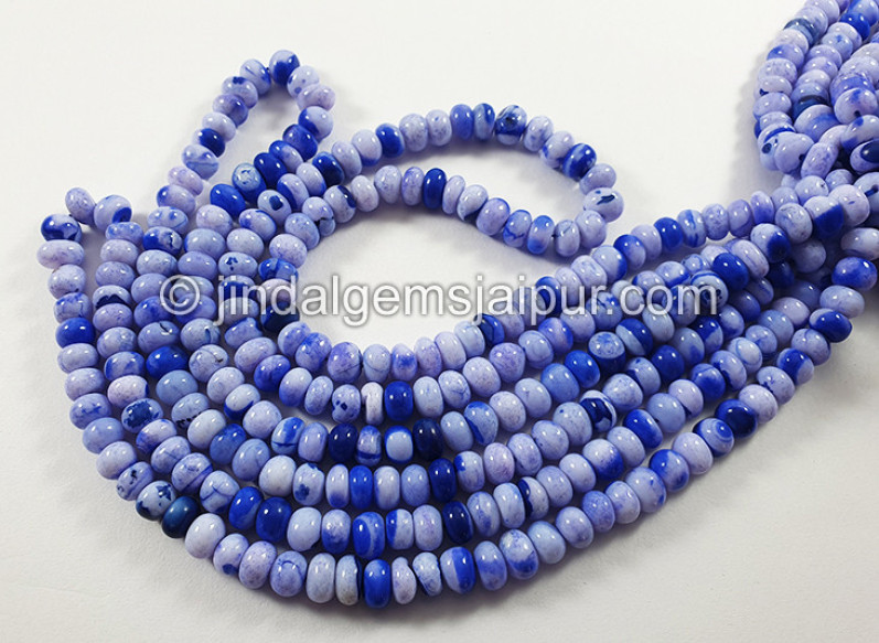 Multi Opal Smooth Roundelle Shape Beads