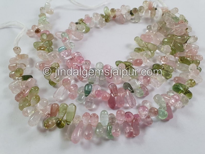 Afghan Tourmaline Smooth Drops Beads