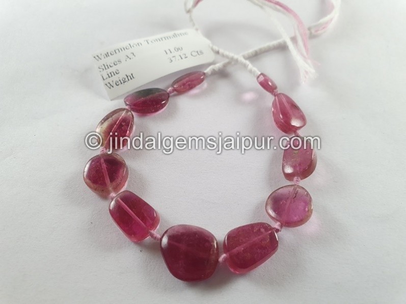 Watermelon Tourmaline Smooth Slices