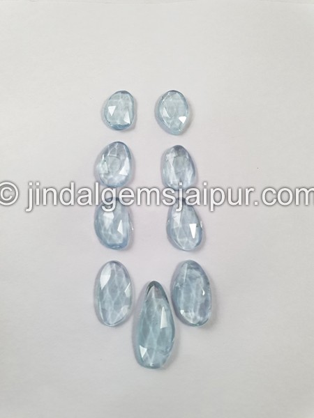Aquamarine Rose Cut Slices