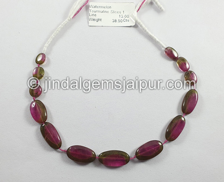 Watermelon Tourmaline Smooth Slices