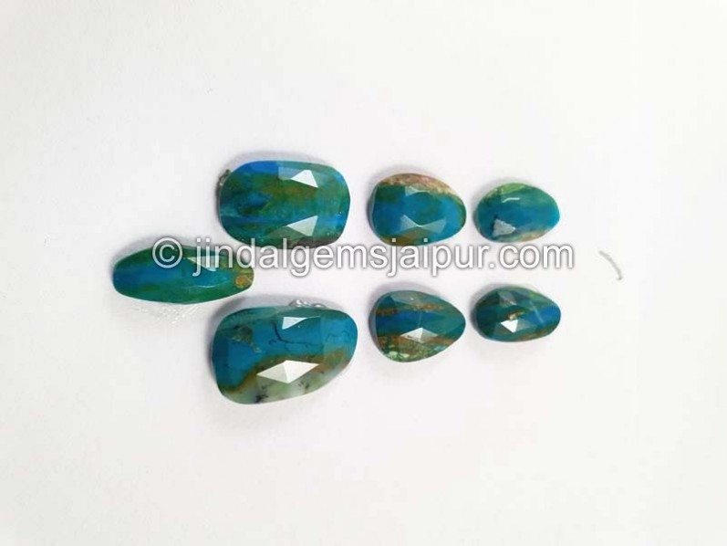 Blue Opalina Rose Cut Slices