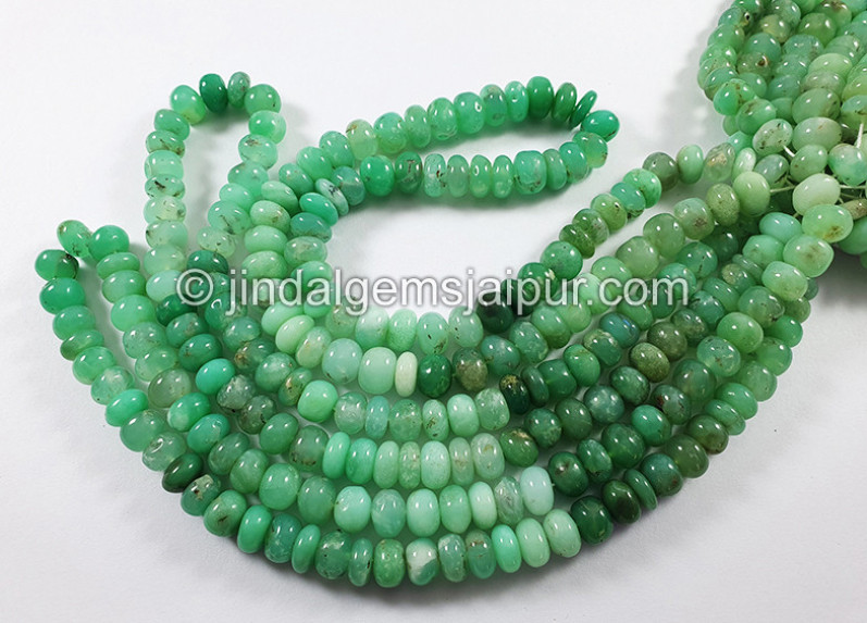 Chrysoprase Smooth Roundelle Shape Beads