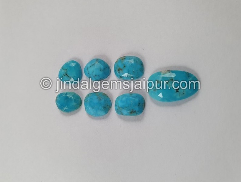 Turquoise Rose Cut Slices