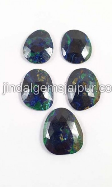 Azurite Malachite Rose Cut  -- DEAZMT56