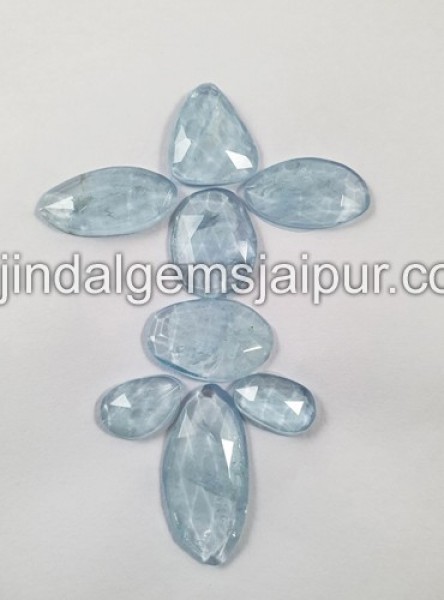 Aquamarine Rose Cut Slices