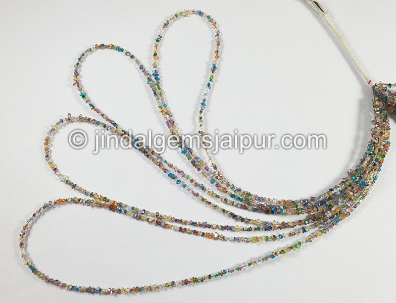 Multi Double Terminated Diamond Quartz Beads