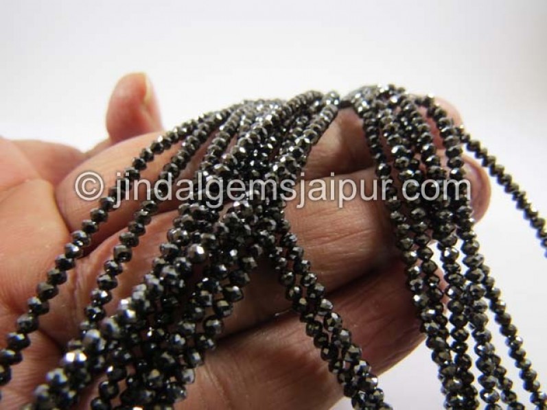 Black Diamond Faceted Roundelle