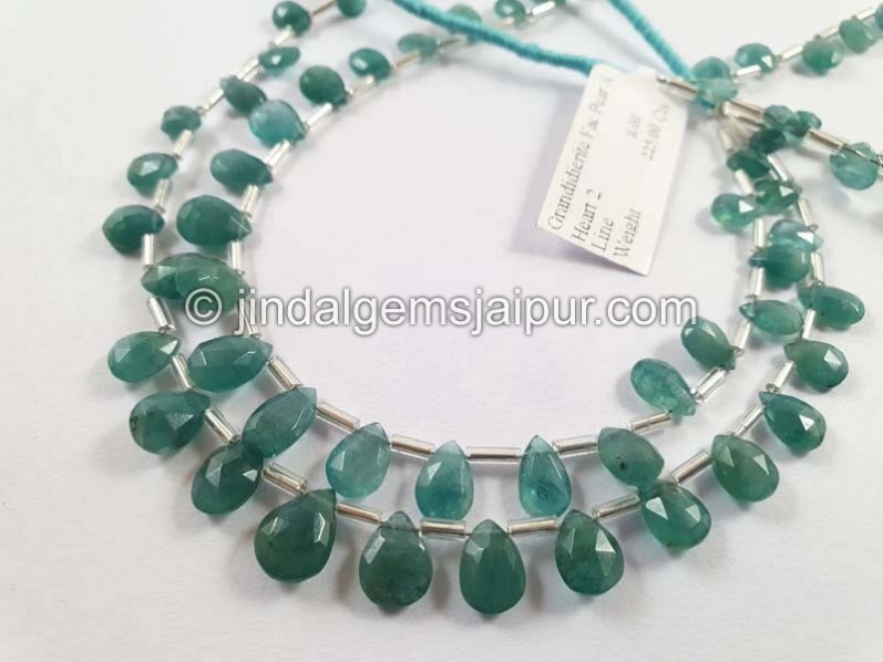 Grandidierite Faceted Pear Beads