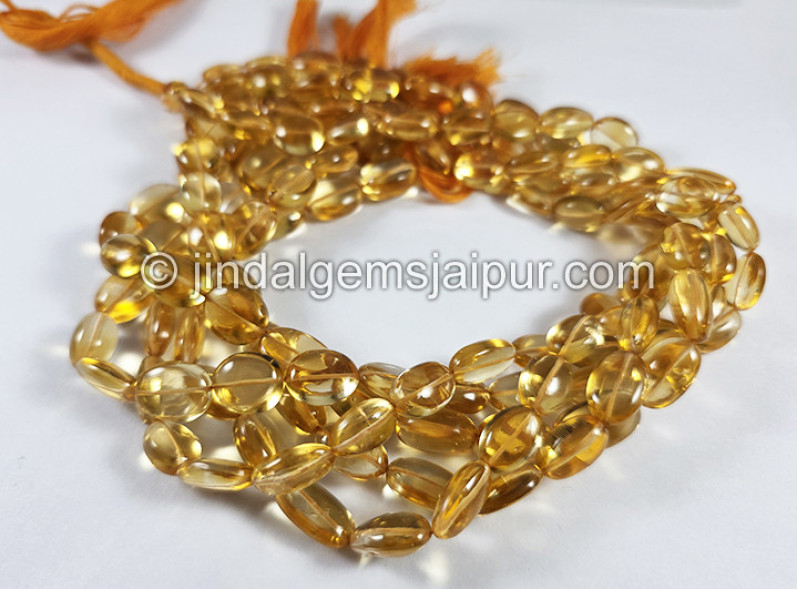 Citrine Smooth Oval Shape Beads Big