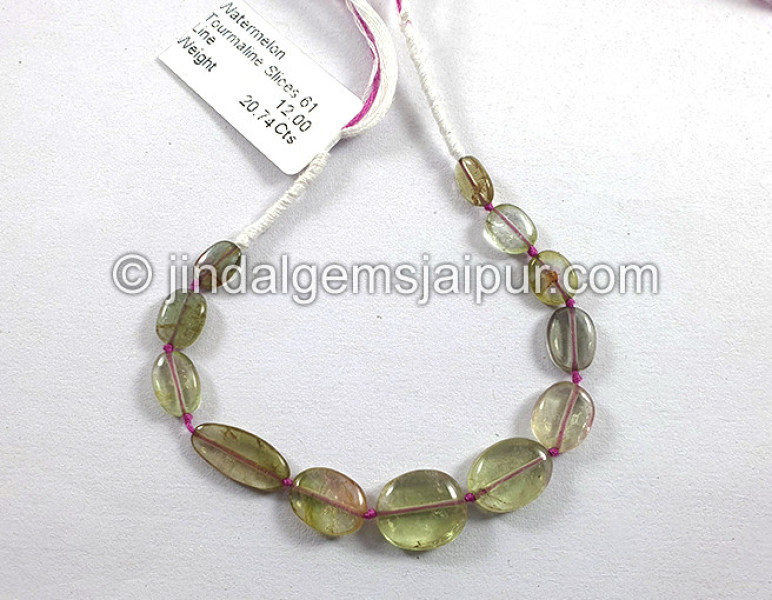 Watermelon Tourmaline Smooth Slices