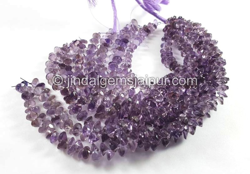Amethyst Cut Round Shape Small Beads