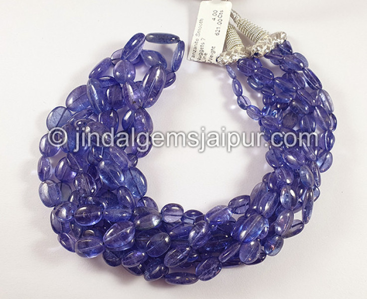 Tanzanite Smooth Nuggests Shape Beads