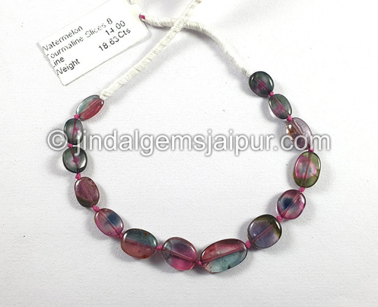 Watermelon Tourmaline Smooth Slices