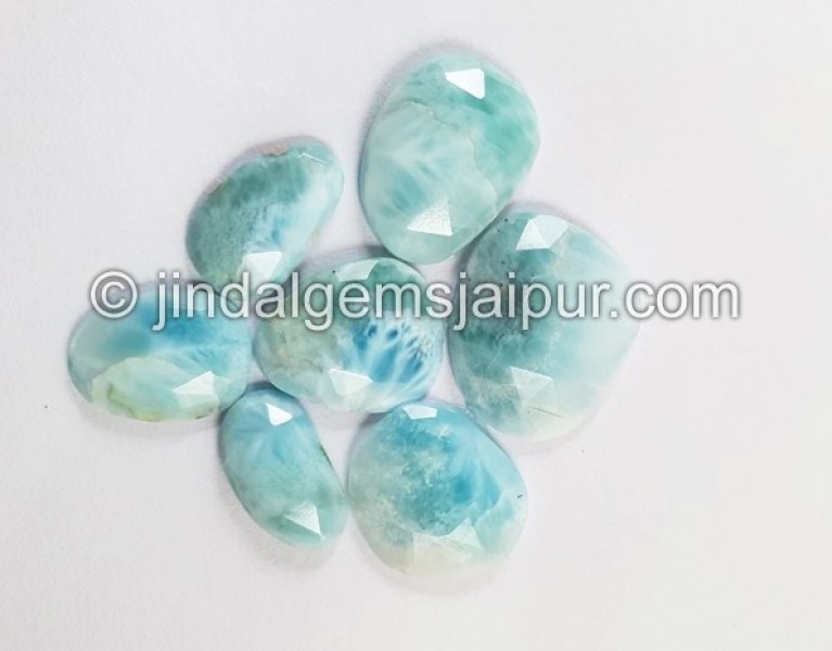 Larimar Rose Cut Slices