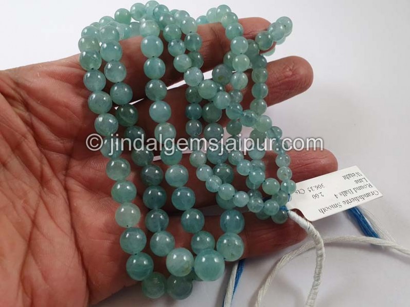 Paraiba Grandidierite Smooth Round Balls Beads