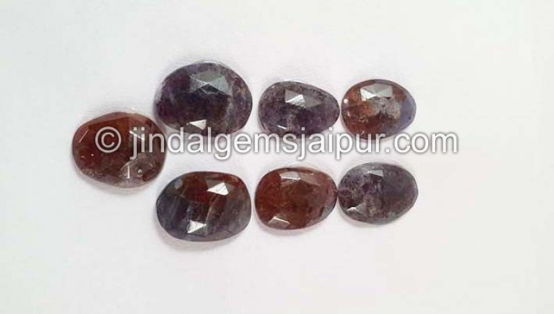 Iolite Sunstone Rose Cut Slices