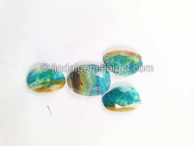Blue Opalina Rose Cut Slices