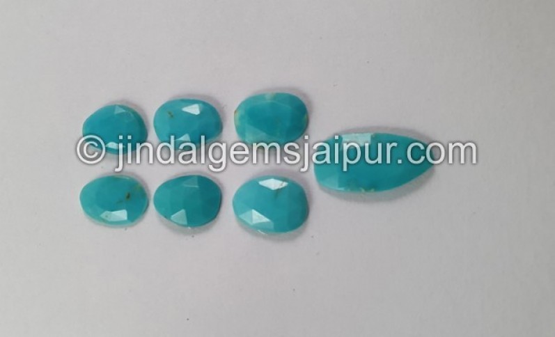 Turquoise Rose Cut Slices