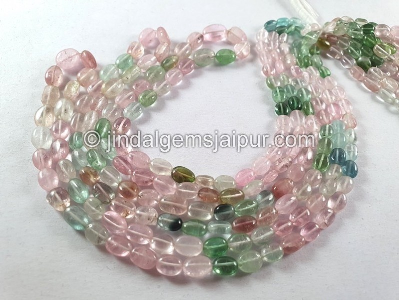 Afghan Tourmaline Smooth Oval Beads