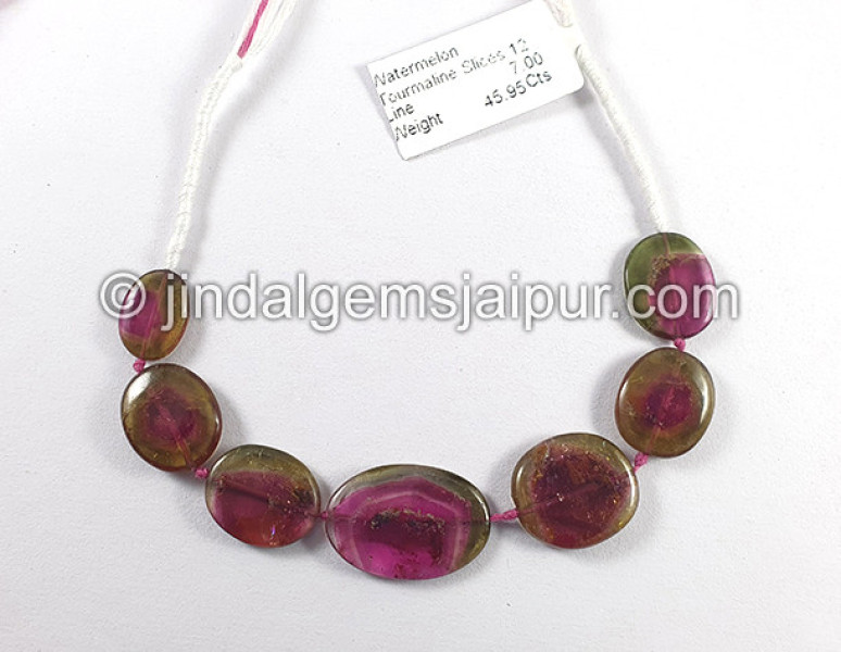 Watermelon Tourmaline Smooth Slices