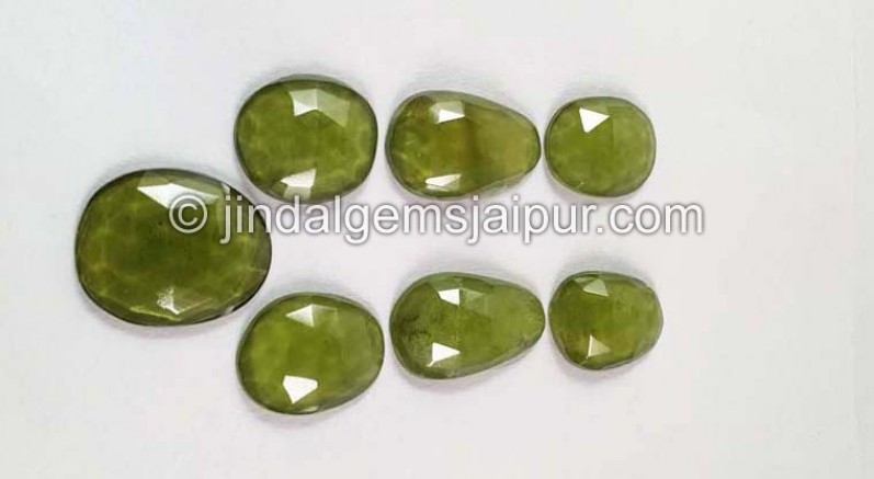 Vesuvianite Rose Cut Slices