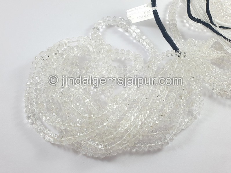 Petalite Big Faceted Roundelle Shape Beads