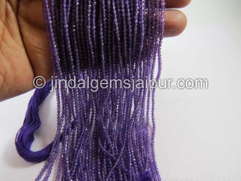 Amethyst Micro Cut Roundelle Beads
