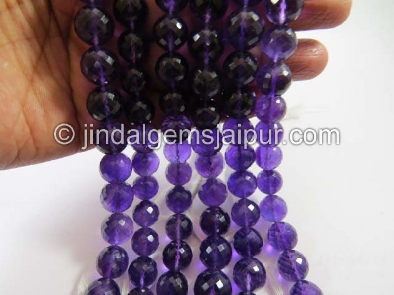 Amethyst Far Faceted Round