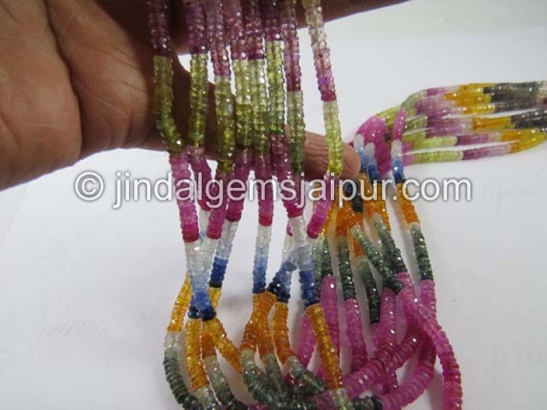 Multi Sapphire Faceted Tyre