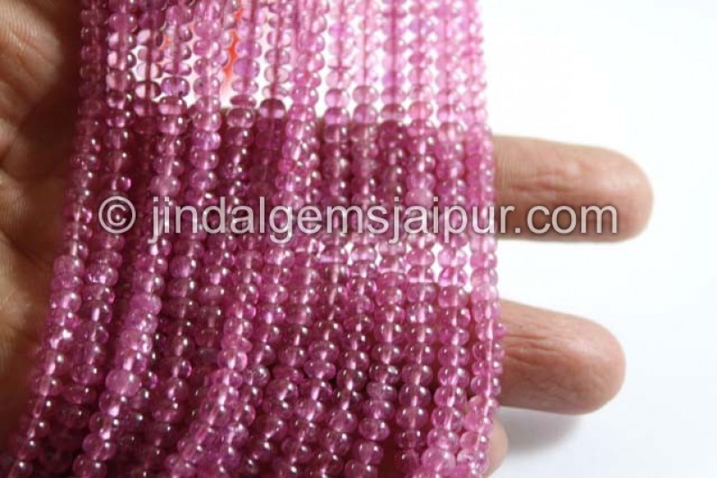 Pink Sapphire Smooth Roundelle