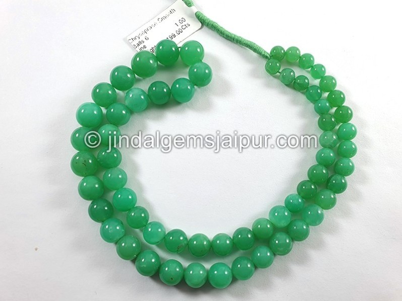 Chrysoprase Smooth Round Balls Shape Beads