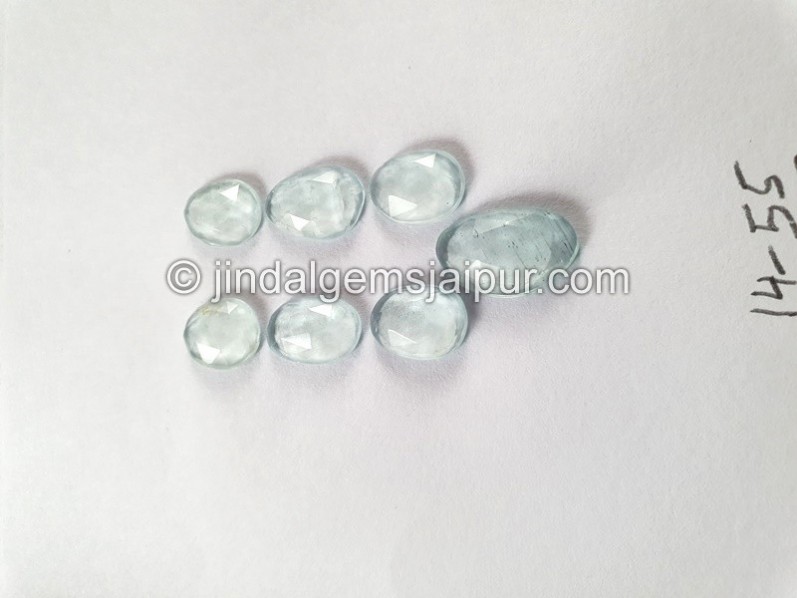 Milky Aquamarine Rose Cut Slices -- DEAQMA139