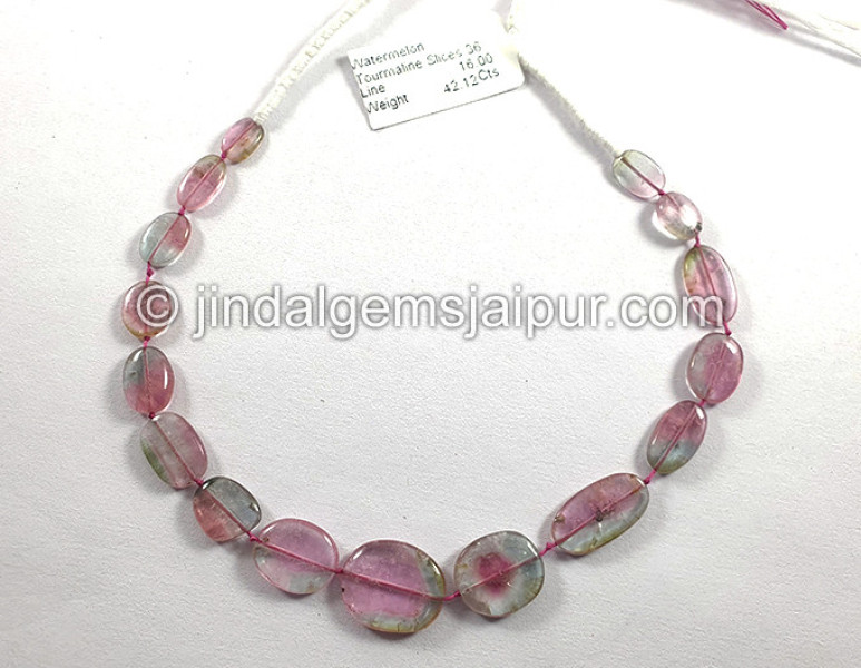 Watermelon Tourmaline Smooth Slices