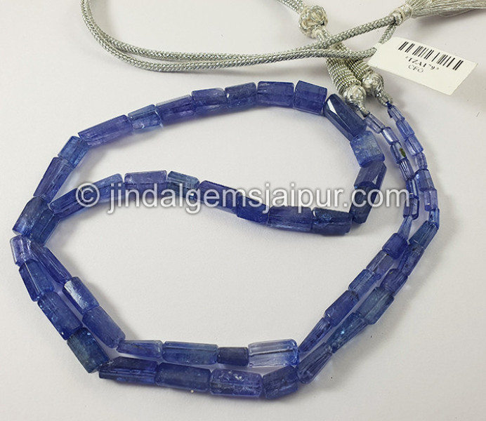 Tanzanite Step Cut Pipe Shape Beads