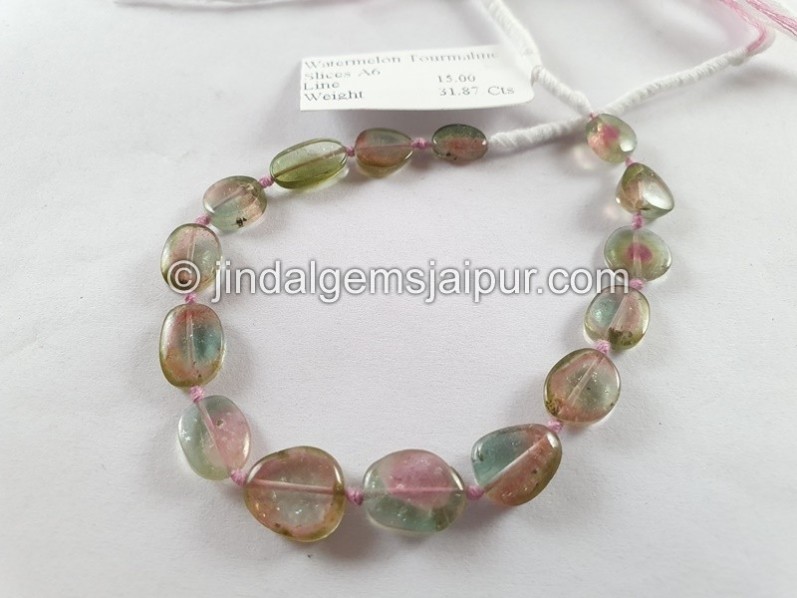 Watermelon Tourmaline Smooth Slices