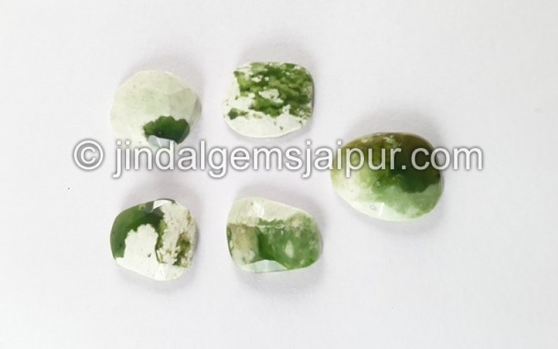 Chrome Chalcedony Rose Cut Slices
