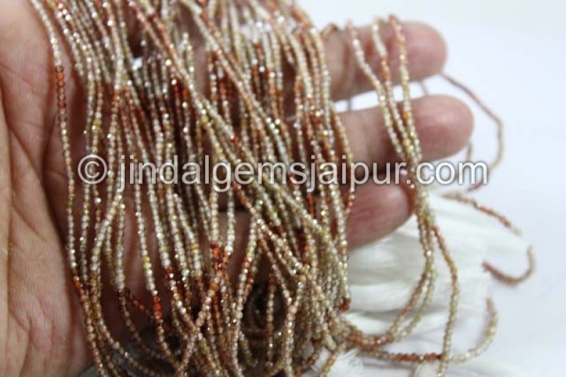 Zircon Shaded Micro Cut Round Shape Beads