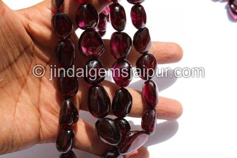 Rhodolite Garnet Far Smooth Nuggets Beads