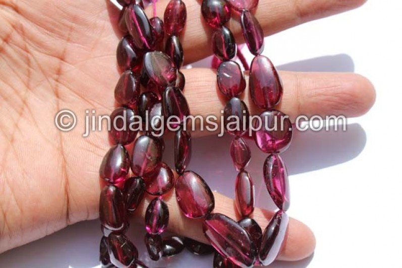 Rhodolite Garnet Far Smooth Nugget Beads