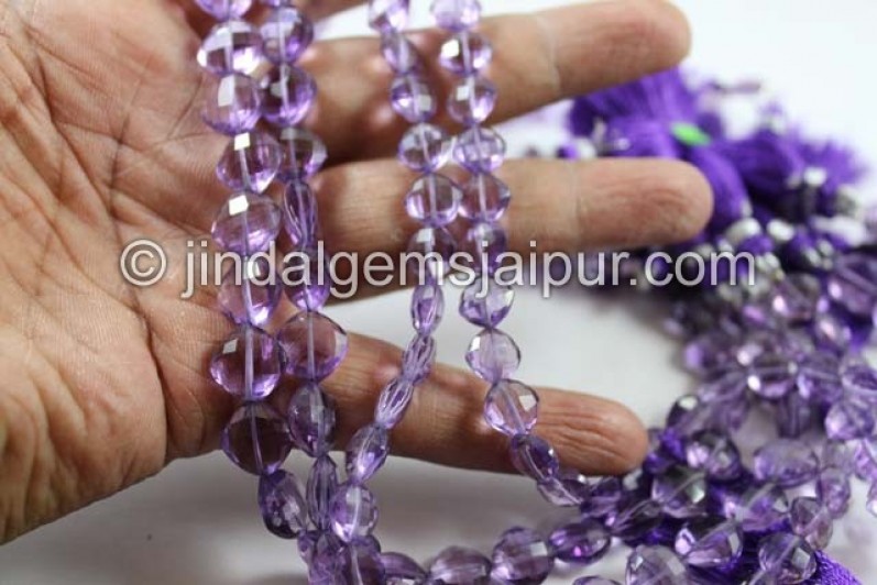 Amethyst Faceted Kite Beads
