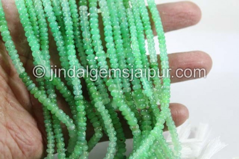 Chrysoprase Smooth Roundelle Beads